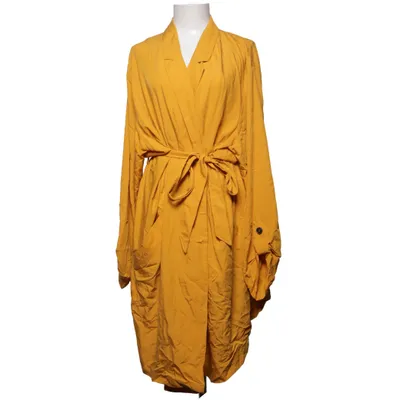 Frakke (Gul) fra H&M Modal, Polyester