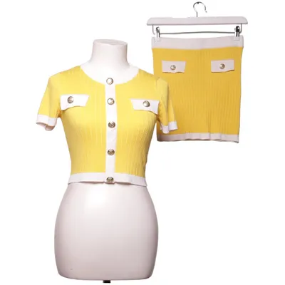 Set (Geel, Wit) van Almost Famous Polyester, Viscose