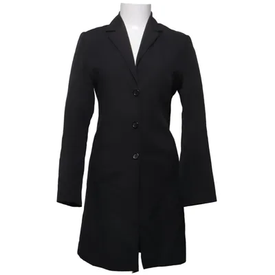 Coat (Black) from Linear Linen, Polyester