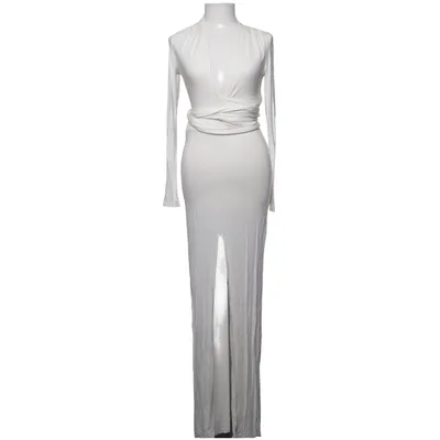 Maxi jurk (Wit) van NLY Design Elastaan, Viscose