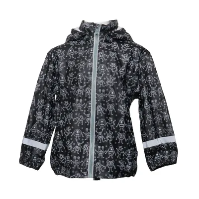 Rain jacket (Black, White) from Rainbusters Polyurethane