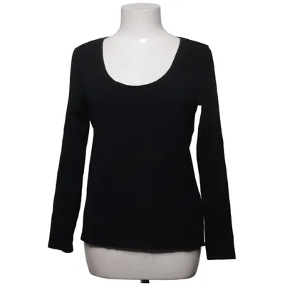 T-shirt à manches longues (Noir) de H&M Coton, Élasthane