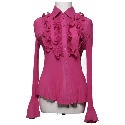 Blouse (Roze) van Liang Liang Zijde, Viscose
