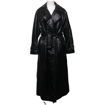 Veste longue en cuir (Noir) de Hollies