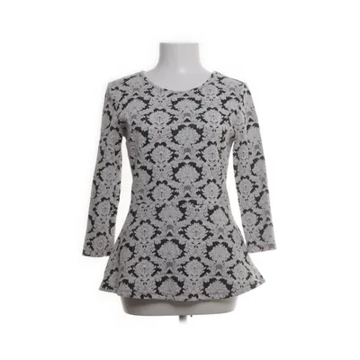 Peplum top (Wit, Zwart, Meerkleurig) van Clockhouse Elements Collection by C&A Katoen, Elastaan, Polyester