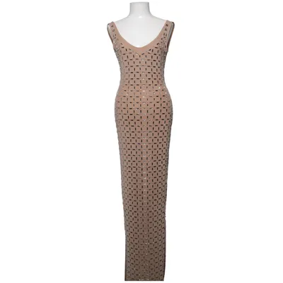 Evening gown (Beige) from Stella Elastane, Polyester