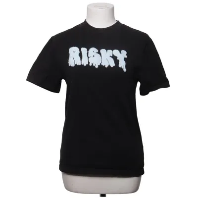 T-shirt (Zwart) van Risky Katoen