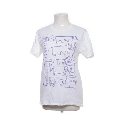 T-shirt (Hvid, Blå) fra Earth Positive Økologisk bomuld