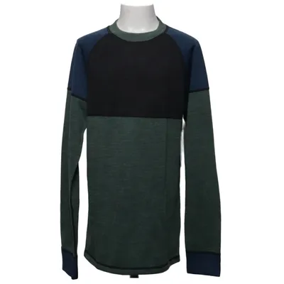 Haut thermique (Vert, Bleu, Gris) de Ullmax Laine de mouton, Polyamide, Polyester