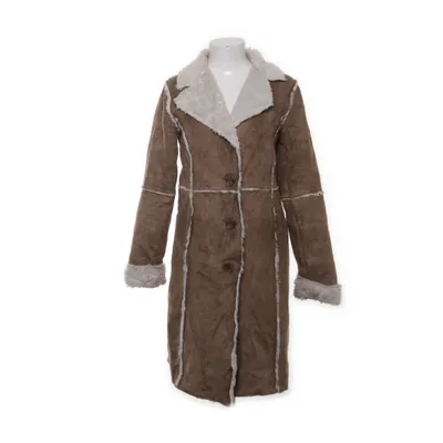 Shearlingjakke (Brun, Hvid) Polyester