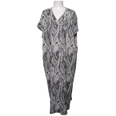 Maxi dress (Black, White) from JYOTHI Elastane, Polyester
