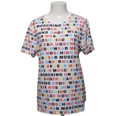 T-shirt (Blanc, Multicolore) de Moschino Underwear Coton, Élasthane