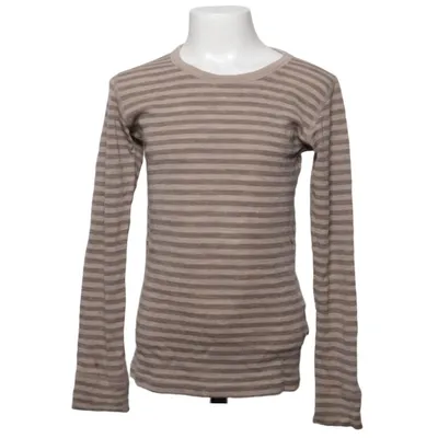 Long sleeve T-shirt (Beige, Brown) from Dilling Merino wool