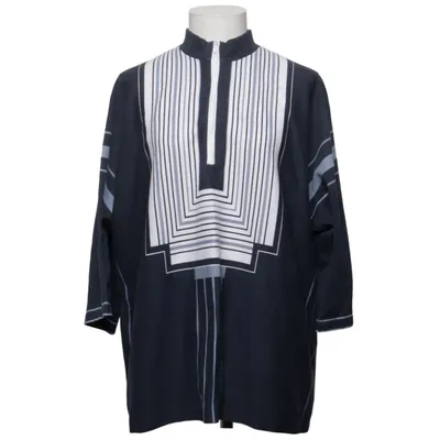 Topp (Blå, Vit) från Maud Fredin Fredholm Bomull, Polyester