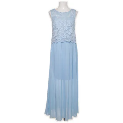 Långklänning (Blå) från Happy Holly Elastan, Polyamid, Polyester