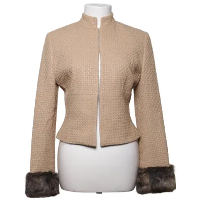 Jacket (Beige) from Mariella Rosati Cashmere, Elastane, Polyamide, Polyester, Wool