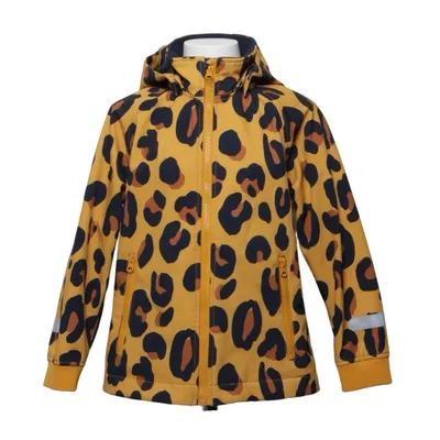 Softshelljakke (Gul, Sort, Brun) fra Lindex Kids Elastan, Polyester