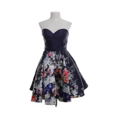 Cocktail dress (Blue, Multicolored) from Niente Polyester