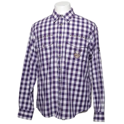 Chemise en flanelle (Violet, Blanc) de Trachten