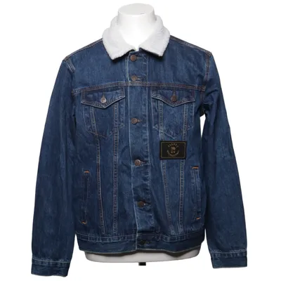 Fodrad jeansjacka (Blå, Vit) från Chabos Bomull