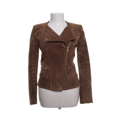 Leren jack (Bruin) van Mango