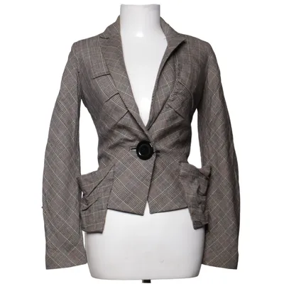 Blazer (Grijs, Meerkleurig) van Allsaints Katoen, Elastaan, Polyamide, Viscose, Wol
