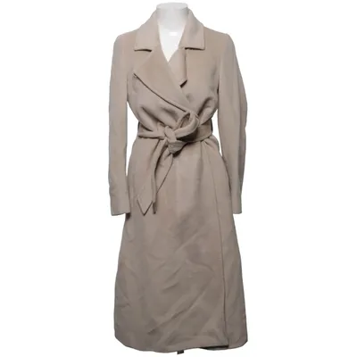 Coat (Beige) from Hobbs Polyester, Viscose, Wool