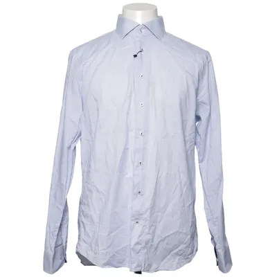 Shirt (Blue, White) from Profuomo Cotton