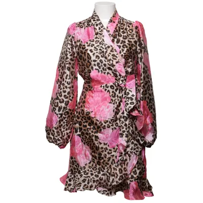 Omlottklänning (Brun, Rosa, Flerfärgad) från Cras Polyester