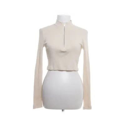 Crop top (Beige) fra Gina Tricot Bomuld, Elastan