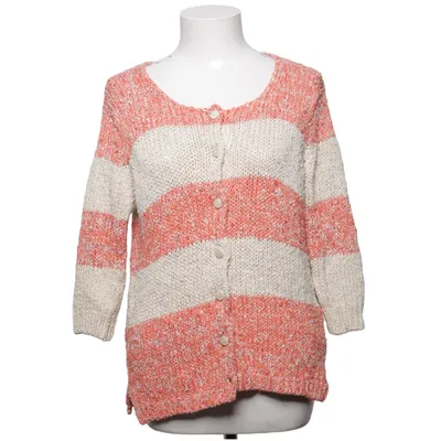 Strickjacke (Orange, Beige) von Sem Per Lei Baumwolle, Polyamid, Polyester, Viskose