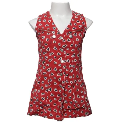 Robe en jean (Rouge, Blanc, Noir) de European Kids Lindex Coton