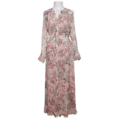 Skjortekjole (Beige, Flerfarvet) fra Massimo Dutti Polyester, Viscose
