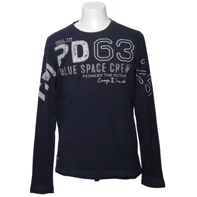 Long sleeve T-shirt (Blue) from Camp David Cotton