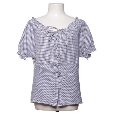 Dirndlbluse (Blå, Hvid) fra Flower