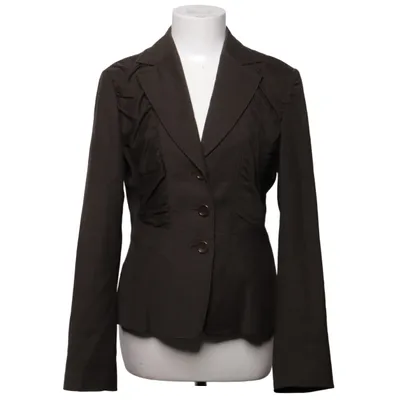 Blazer (Gray) from Oui Set Acetate, Cotton, Elastane, Wool