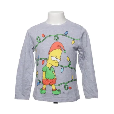 Långärmad t-shirt (Grå, Flerfärgad) från The Simpsons Bomull, Polyester