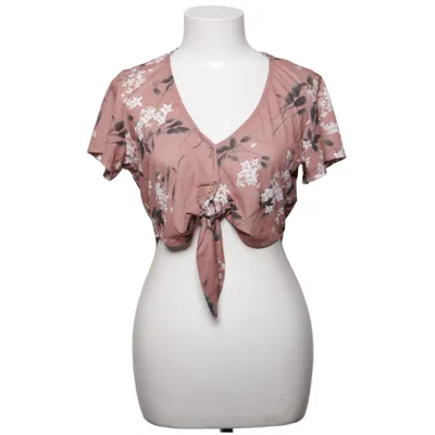 Crop top (Rose, Blanc) de Pull & Bear Élasthane, Polyester