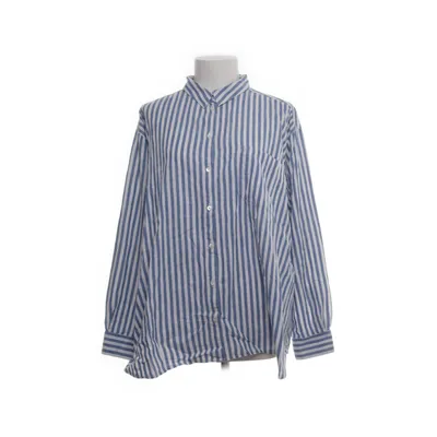 Shirt (Wit, Blauw) van Sézane Katoen, Linnen