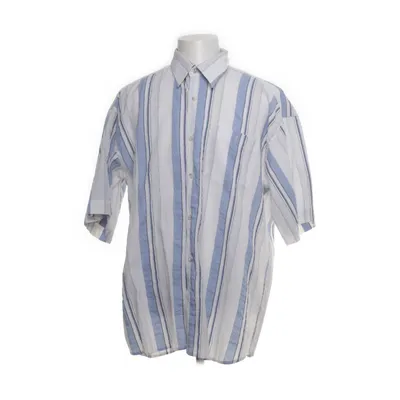 Kortärmad skjorta (Blå, Vit) från Abba Bomull