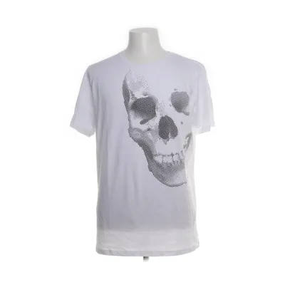 T-shirt (Hvid, Sort) fra Jack & Jones Bomuld