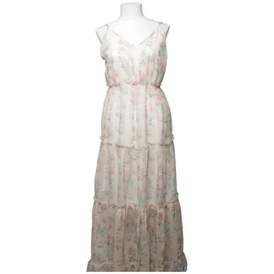 Maxi dress (Beige, Multicolored) from Effeny Polyester