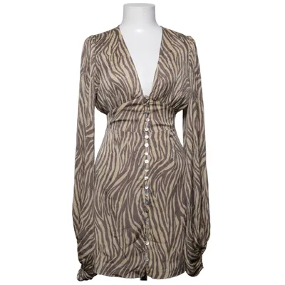 Dress (Beige, Brown) from Adoore Elastane, Polyester
