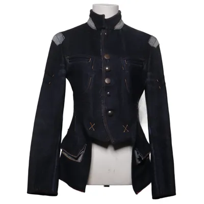 Jacket (Blue) from Marithé + François Girbaud Cotton, Polyamide, Polyester, Wool