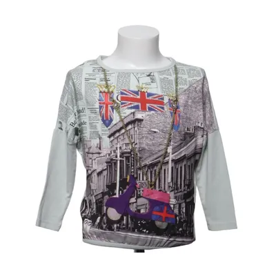 Long sleeve T-shirt (Gray, Multicolored) from John Galliano Cotton, Elastane, Modal, Polyester
