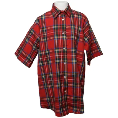 Kortärmad skjorta (Röd, Flerfärgad) från LTT Polyester, Viskos