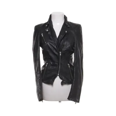 Leather jacket (Black) from Muubaa Cotton, Leather, Polyester