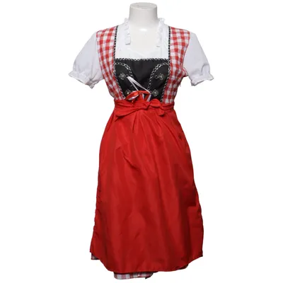 Dirndl (Rød, Hvid, Sort)