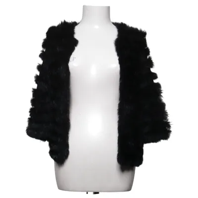 Bont gilet (Zwart) van Soyaconcept Acryl, Konijnenbont