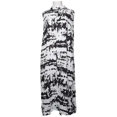 Dress (Black, White) from Mat. Viscose